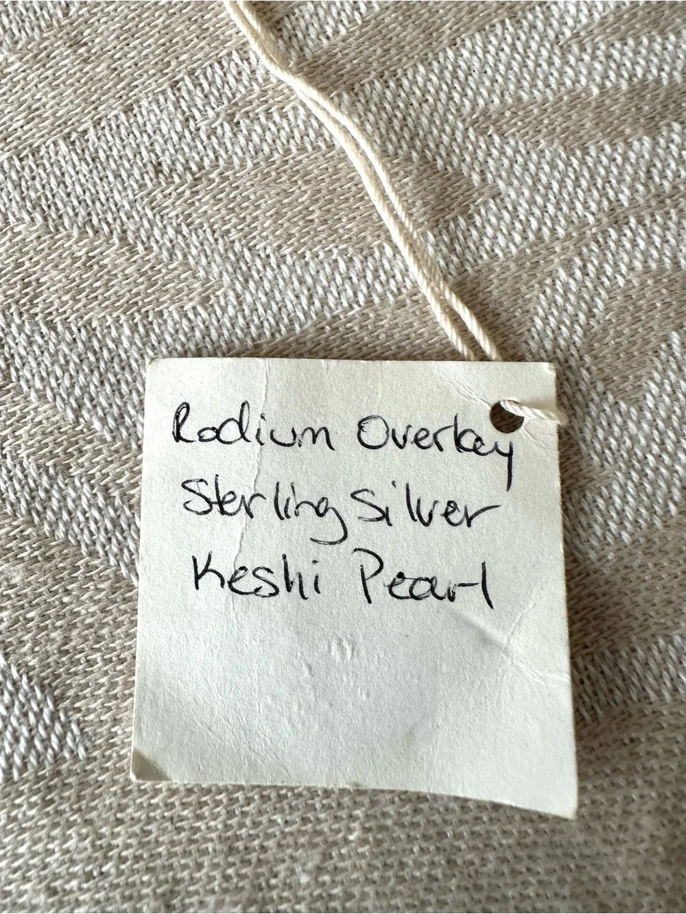Nicole van Papen Rhodium Overlay Sterling Silver Keshi Pearl Station Necklace 19